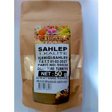 Herbal Vital %100 Saf Salep Tozu 50gram – Katkısız | Doğal Dondurma & Içecek Için (BUCAK SALEBİ)