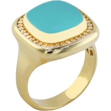 14 Ayar Altın Renkli Yüzük  -  F003573