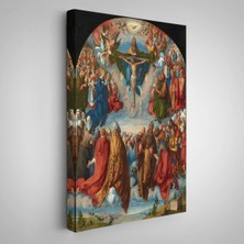 Albrecht Dürer - Üçlü Birliğin Hayranlığı Tablo - Adoration Of The TRINITY-8054