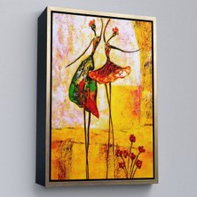 Çerçeveli Dans Eden Kadınlar Kanvas TABLO-5982