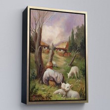 Altın Çerçeveli Nasıl Bakarsan Öyle Görürsün, Sürreal Duvar Tablosu