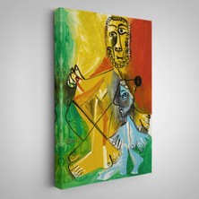 Çerçeveli Pablo Picasso - Adam ve Çocuk Tablosu - Homme Et ENFANT-7328