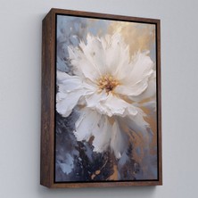 Çerçeveli Beyaz Çiçek TABLOSU-7597