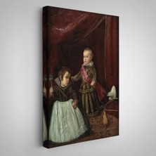 Diego Velázquez - Prens Balthasar Charles Cüceyle Birlikte TABLO-7282