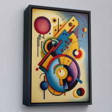 Çerçeveli Kandinsky Tablosu Minimal Soyut TABLO-7826