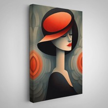 Vintage Güzel Kadın TABLOSU-7543