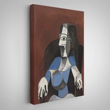 Pablo Picasso - Koltukta Oturan Soyut Kadın TABLOSU-7296