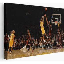Kobe Bryant Los Angeles Lakers Kanvas Tablo / Black MAMBA-5157