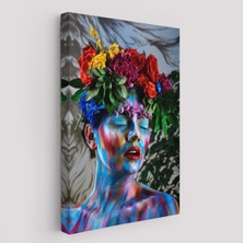 Çiçek Taçlı Kız Duvar TABLOSU-5990