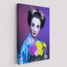 Mavi Kimonolu Geyşa TABLO-5977