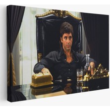 Scarface Alpacino Italyan Mafya Kanvas TABLO-5137