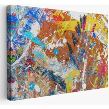 Soyut Yağlıboya Görünüm Dekoratif Kanvas Duvar TABLOSU-3477