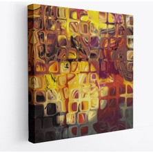 Sarı Buz Cam Kanvas TABLO-5884