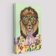 Çerçeveli Tüketim Bağımlısı Sosyetik Kaplan Duvar TABLOSU-6162