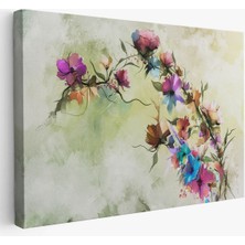 Soyut Bahar Çiçekleri Duvar TABLOSU-3649