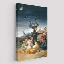 Cadılar Bayramı, Francisco Goya Cadılık Meclisi Sanatı Kanvas TABLO-5270