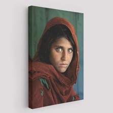 Afgan Kızı Ünlü Fotoğrafçı Steve Mccurry National Geographic Kanvas TABLO-5217
