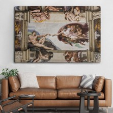  yaratılışı uzanan eller kanvas tablo,  eli, tanrının elı-5187