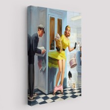 Pin Up Girl Duvar TABLO-6458