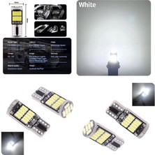 ( 4 x Adet)  1 Set T10 LED Dipsiz Ampul 12V 26 LED Beyaz (Whıte)