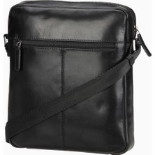 Bugattı Bodybag Romano, Gerçek Deri Çapraz Askılı Çanta, Minimalist Tasarım