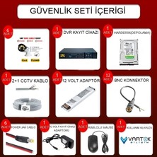 6 Kameralı Set 500 GB HDD Full Hd Gece Görüşlü Güvenlik Kamerası Sistemi-Sabit Ip Gerektirmez-