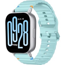 Redmi Watch 5 Lite 5 Active Ile Uyumlu Dalga Desenli Tokalı Yumusaş Soft Silikon Kordon