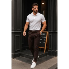 Erkek Düz Kesim Bilek Boy Kumaş Pantolon