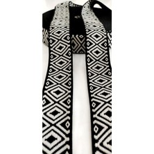 Altay Aksesuar Siyah Krem Etnik Şerit