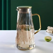 Çelik Kapaklı Cam Sürahi 1800 ml