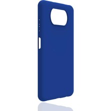 Xiaomi Poco X3 Kılıf Xemu Biye Silikon-Mavi