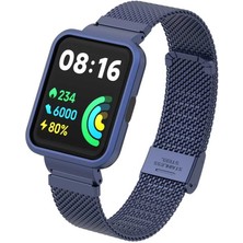 Xiaomi Redmi Watch 2 Lite Uyumlu Krd-66 Metal Kordon Xemu - Lacivert