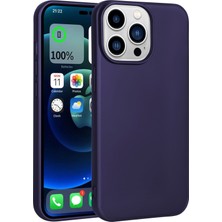 Apple iPhone 14 Pro Max Kılıf Xemu Premier Silikon Kapak-Derin Mor