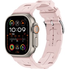 Watch Ultra 49MM Krd-92 Uyumlu Kordon Xemu - Pembe Açık