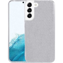 Galaxy S22 Plus Kılıf Xemu Shining Silikon-Gümüş