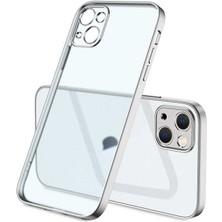 iPhone 13 Kılıf Xemu Mat Gbox Kapak-Gümüş