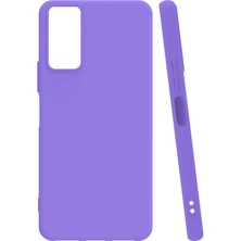 Galaxy A03S Kılıf Xemu Biye Silikon-Lila