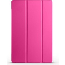 Galaxy Tab S9 Fe Uyumlu Xemu Smart Cover Standlı 1-1 Kılıf-Pembe