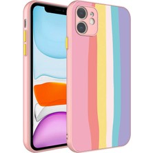iPhone 11 Uyumlu Kamera Korumalı Renkli Temperli Xemu X-Cam Kapak-No5