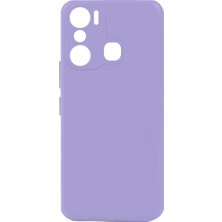 Infinix Hot 20I Kılıf Xemu Biye Silikon-Lila