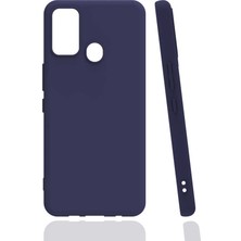 Tecno Spark 7t Kılıf Xemu Biye Silikon-Lacivert