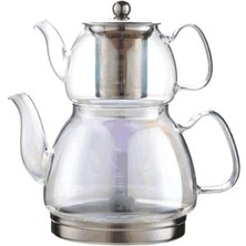 Indüksiyon Tabanlı Borosilikat Cam Demlik