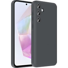 Galaxy A56 Kılıf Kamera Korumalı Kartlık Hazneli Xemu Vitra Kapak - Gri