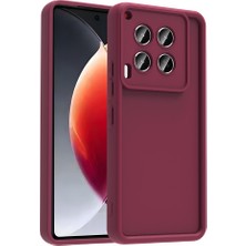 Tecno Camon 30 Kılıf Kamera Korumalı Xemu Ananas Kapak - Mürdüm