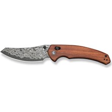 Civivi Sixgill Thumb Stud & Crossbar Lock Knife Damascus Wood Handle Çakı