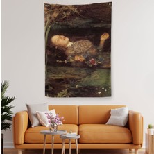 Shakespeare'in Ophelia'sı Hamlet Dekoratif Duvar Örtüsü - HALISI-6319