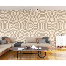 Pastel Renkli Geometrik Desenli Duvar KAĞIDI-5789