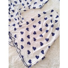 Alaçatı Sude Kadın Kısa Kollu Şortlu  Kalp Desenli  Pijama Takımı