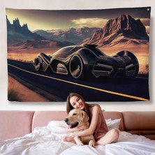 Çöldeki Spor Araba Duvar ÖRTÜSÜ-7274