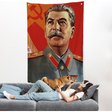 Joseph Stalin Rusya ve Sovyetler Birliği Sscb Duvar ÖRTÜSÜ-7683